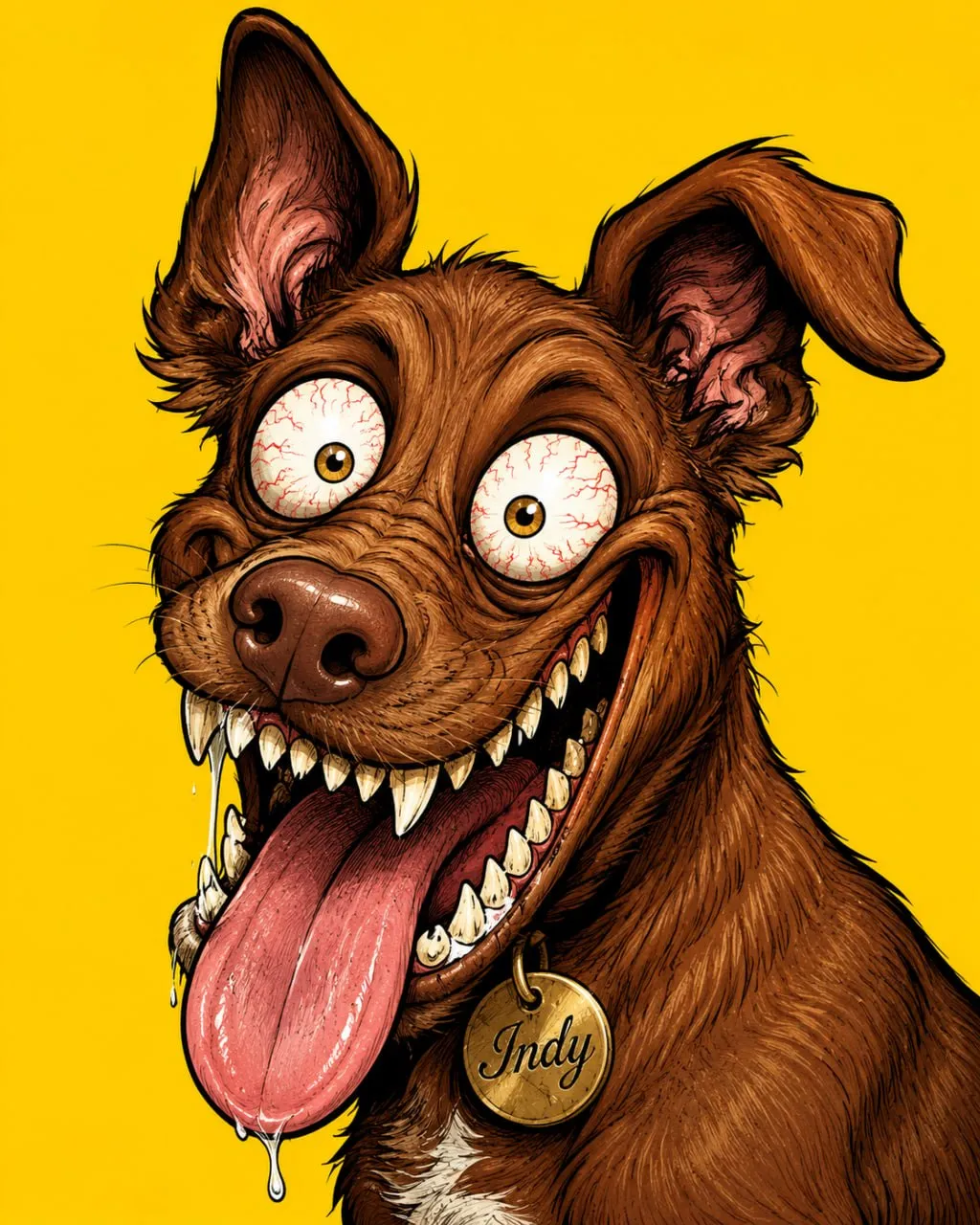 90s Grotesque Cartoon Portrait Prompt — example 2