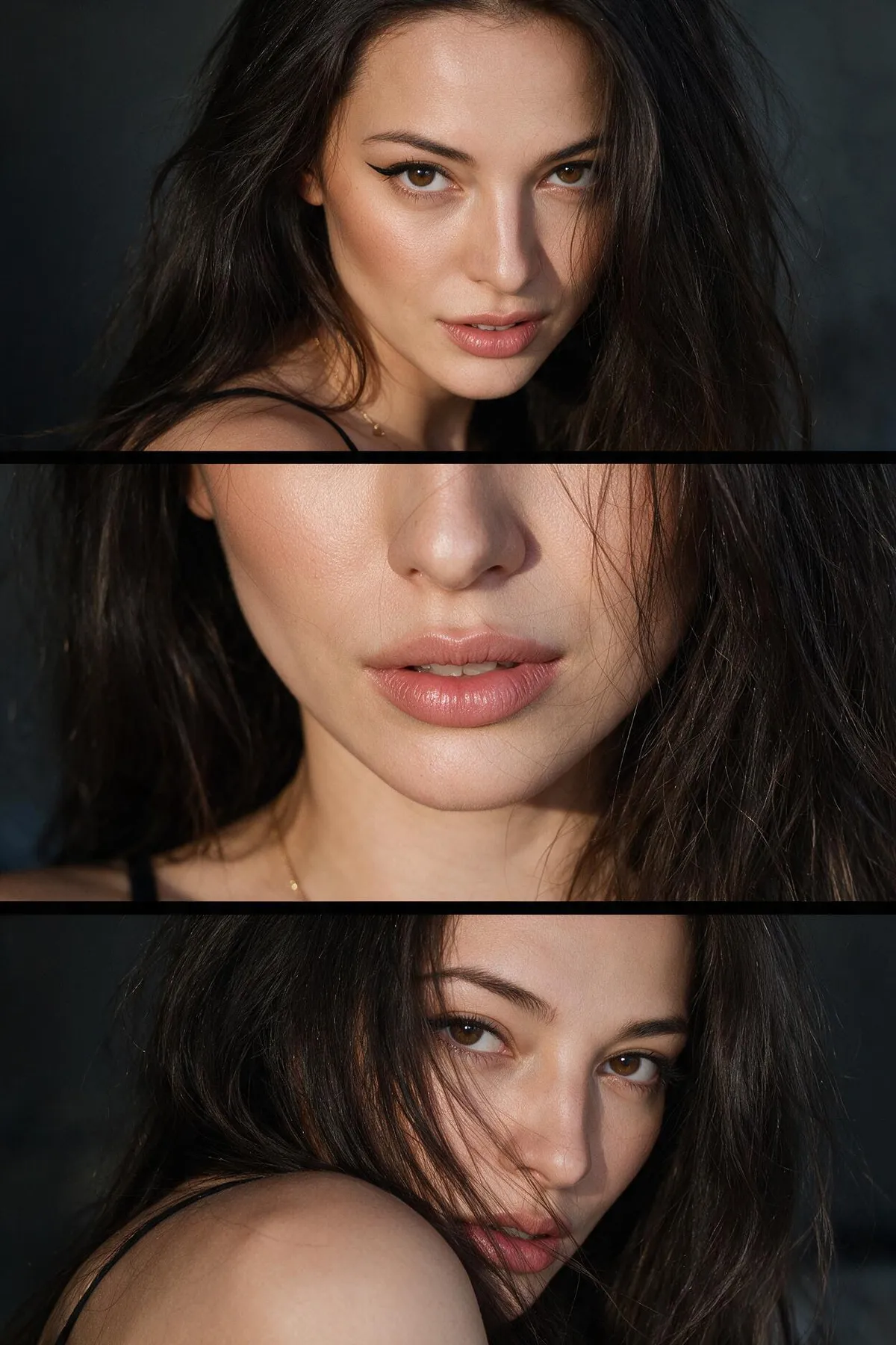 Golden hour beauty set — AI prompt result (after)