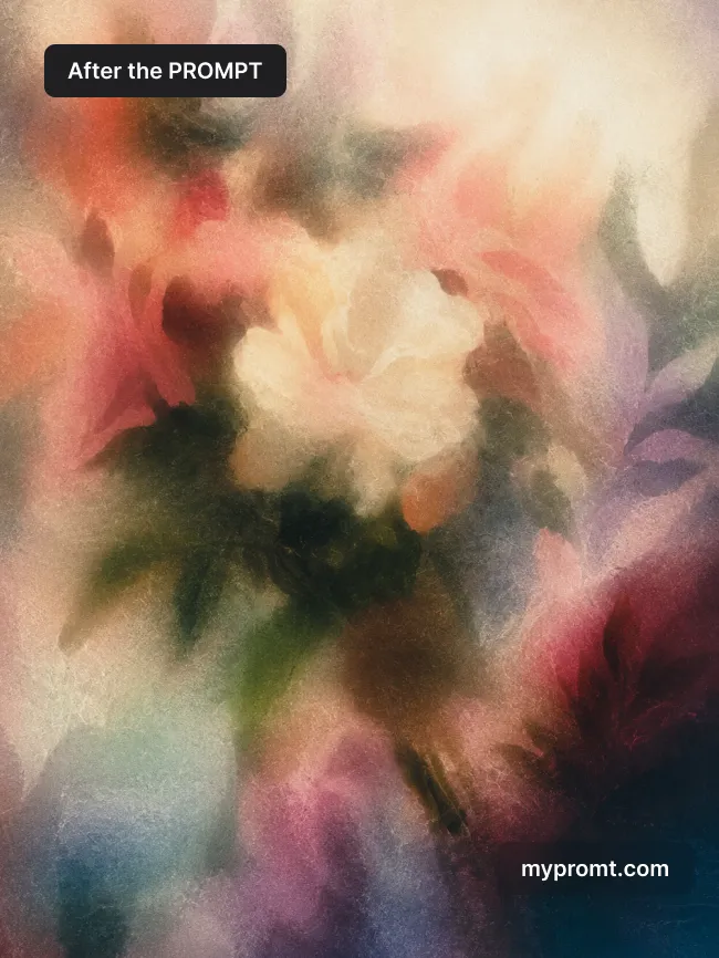 Grainy airbrush abstract from any photo — AI prompt result (after)