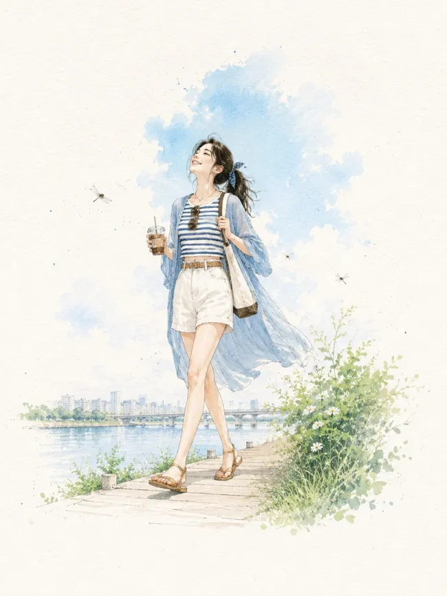 Minimalist watercolor illustration — AI prompt result