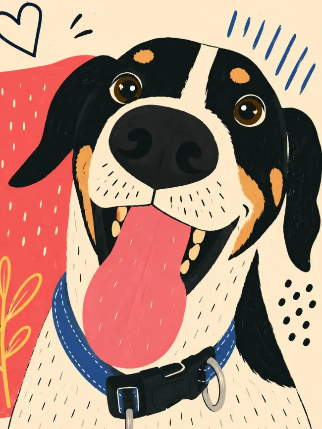 Naïve illustration poster — example 2