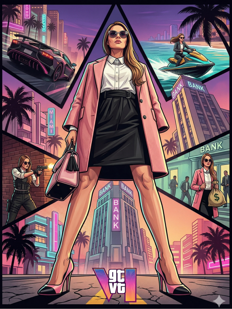 Photo to Poster: GTA VI — AI prompt result (after)